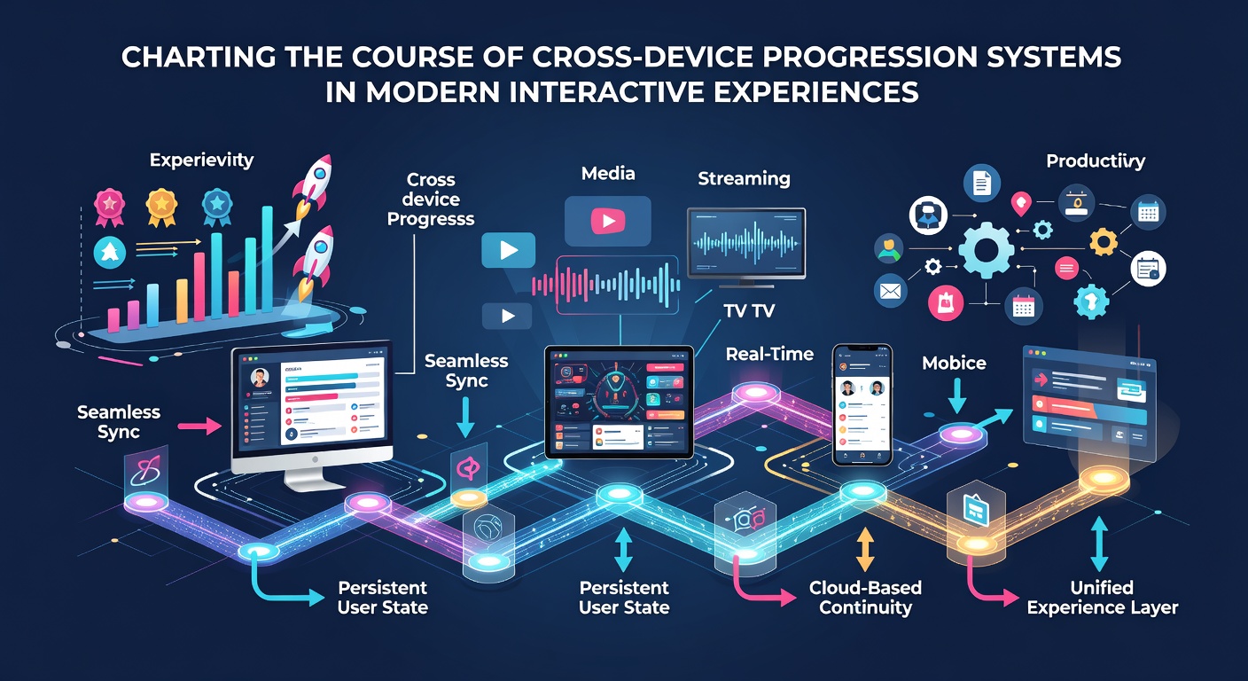 Diagram depicting data flow between portable handhelds and desktop systems through secure cloud servers for uninterrupted progression tracking