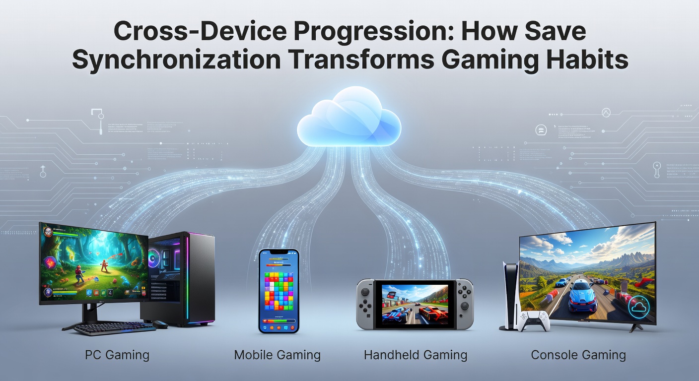 Split view showing progress syncing from tablet to desktop monitor during a live gaming session
