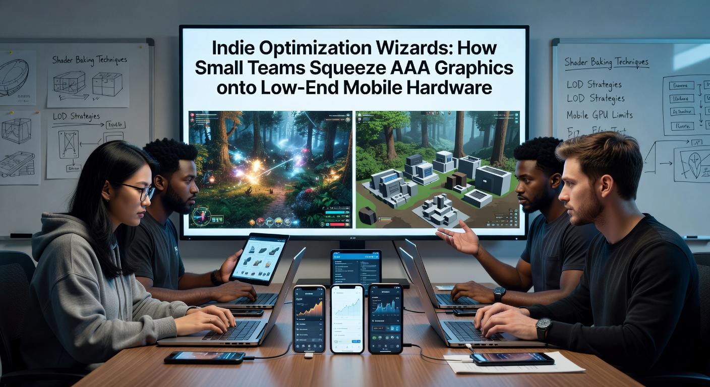 Indie developers huddled around laptops, tweaking code to push stunning visuals on budget smartphones